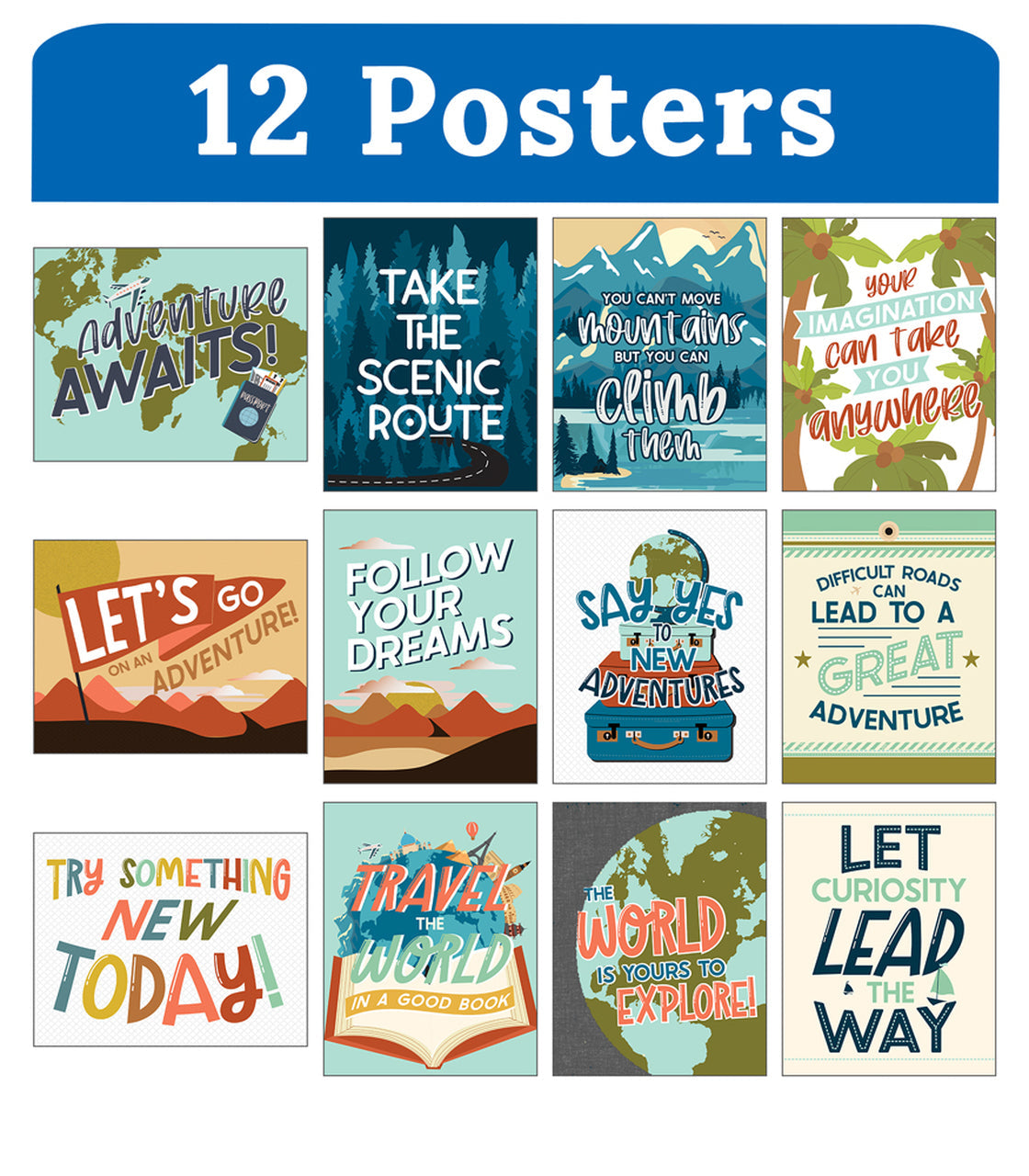 Mini Posters: Let's Explore Poster Set