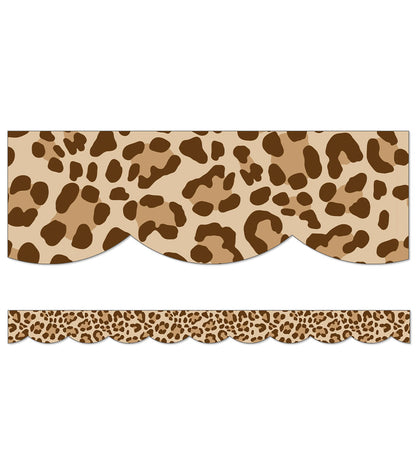 Leopard Scalloped Border