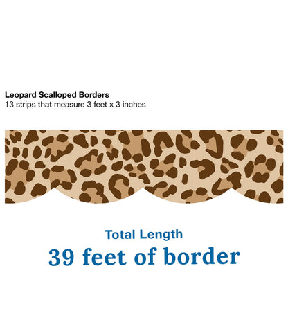 Leopard Scalloped Border