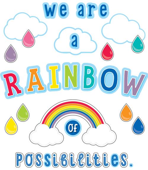We Are a Rainbow of Possibilities Bulletin Board Set