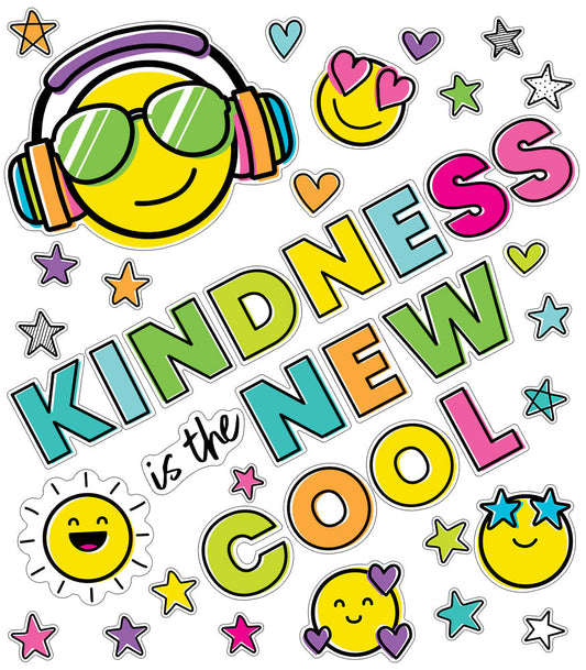 Kind Vibes Kindness Is the New Cool Bulletin Board Set