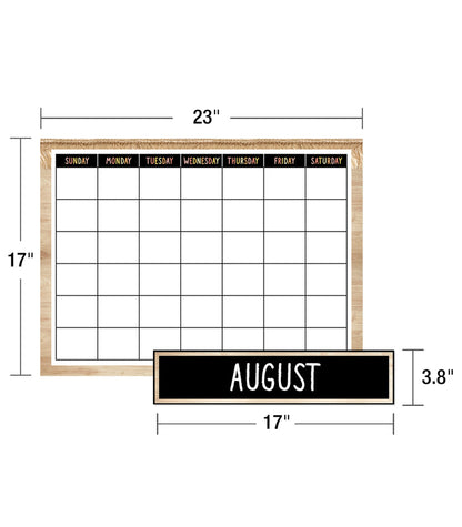 Simply Safari Calendar Bulletin Board Set