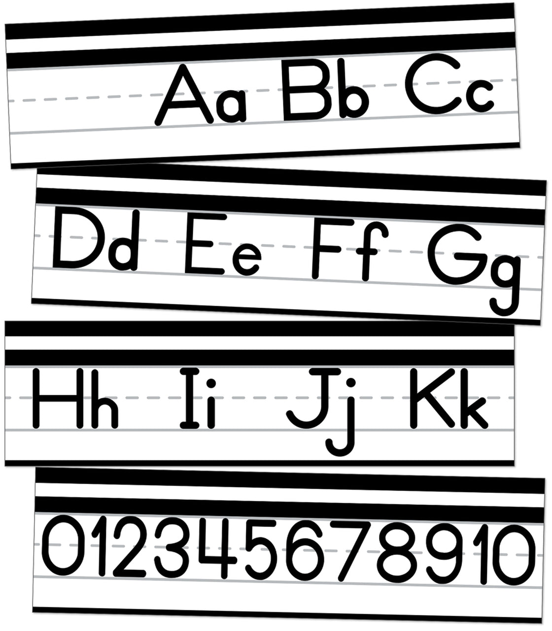 Alphabet Line: Manuscript Mini Bulletin Board Set Grade PK-5