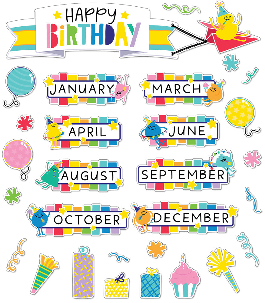 Happy Place Birthday Bulletin Board Set – Classborder.com