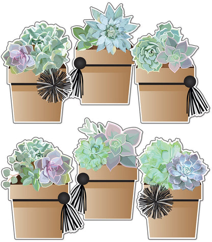 Potted Succulents Cut-Outs