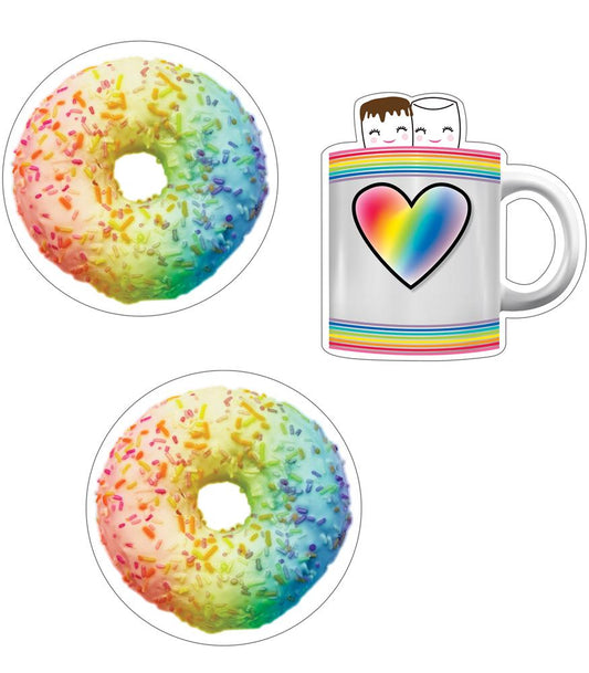 Donuts and Cocoa Mugs Cut Outs