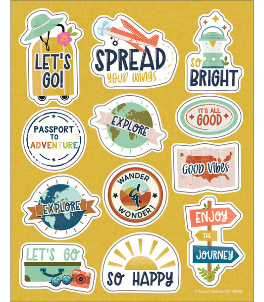 Think Positive Motivational Stickers