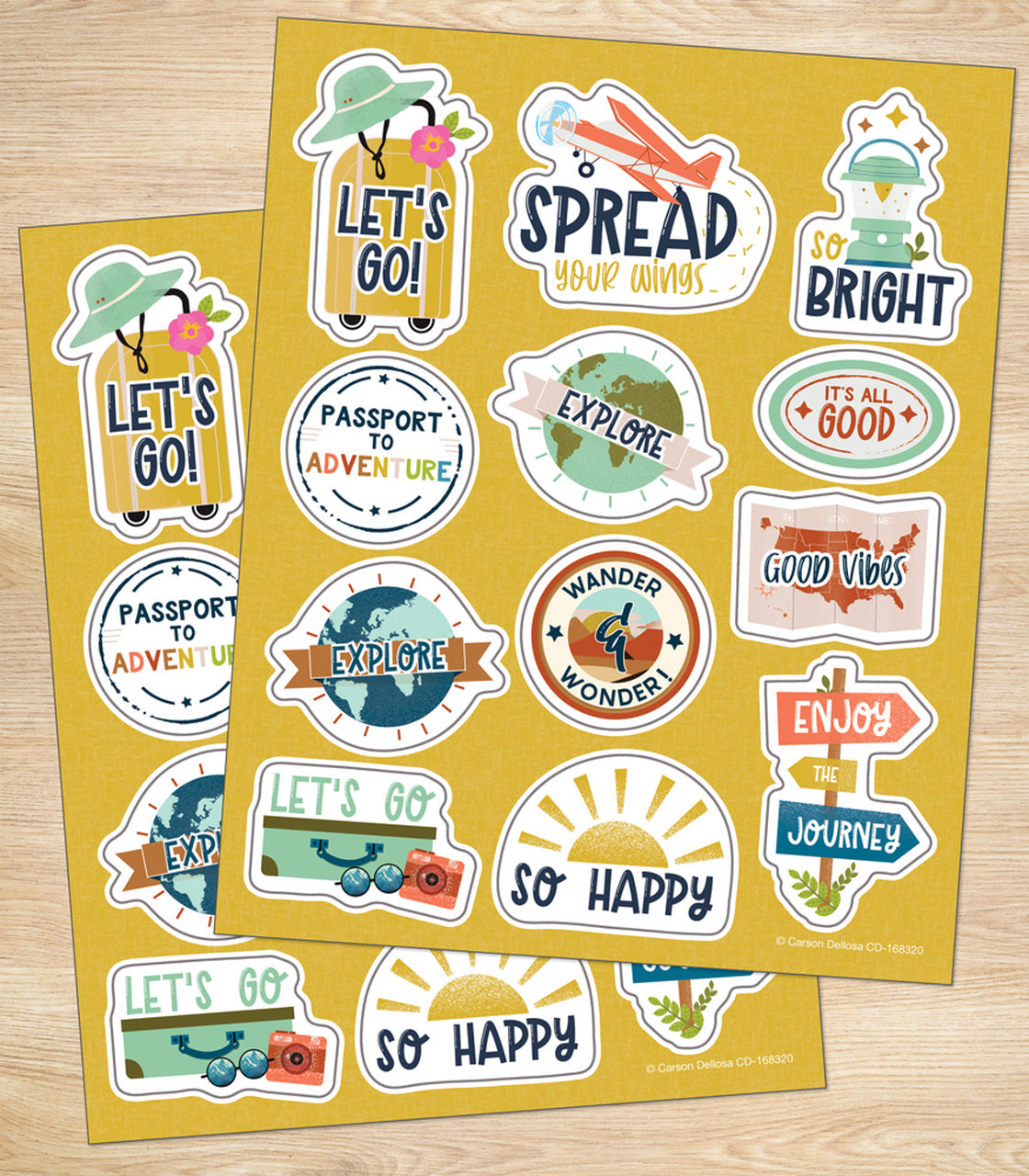 Think Positive Motivational Stickers –