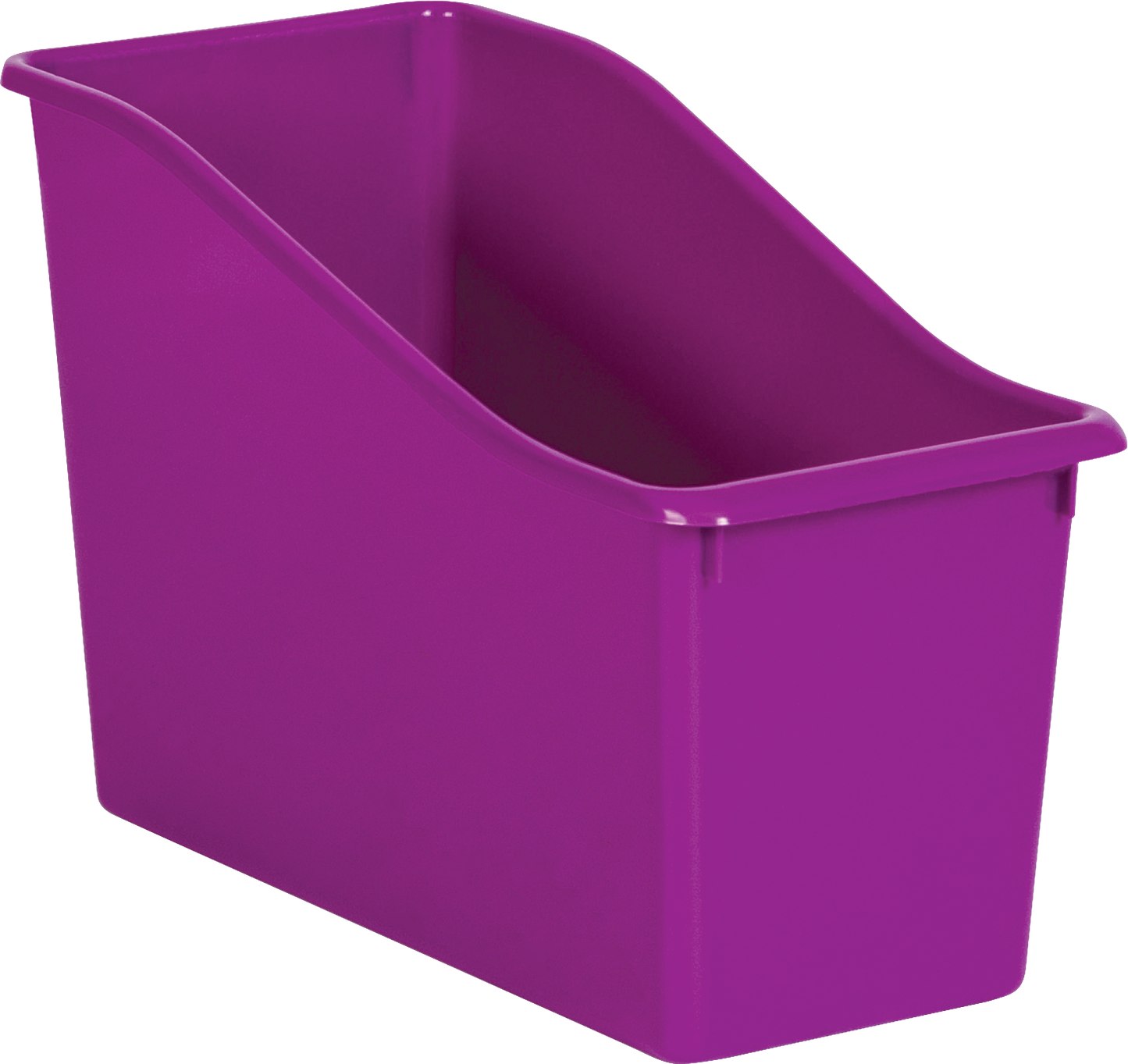 Purple Plastic Book Bin