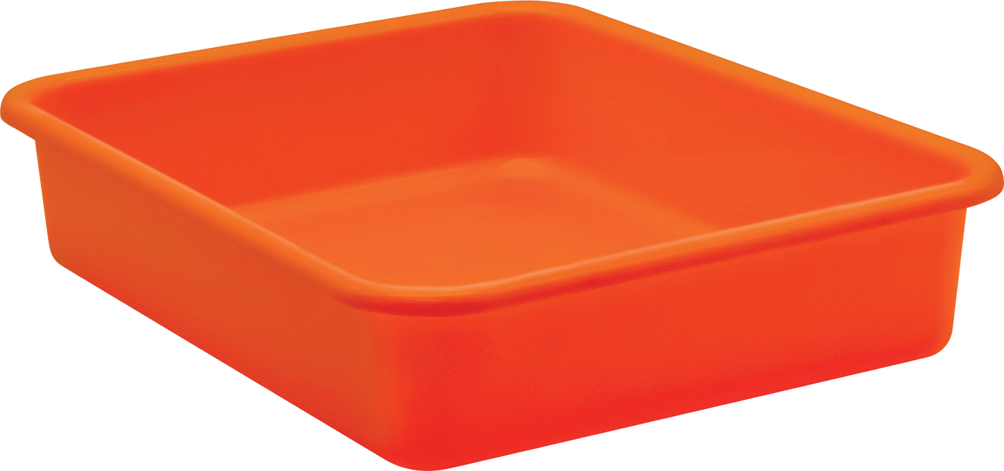 Orange Large Plastic Letter Tray (14.0 x 11.5 x 3.0)