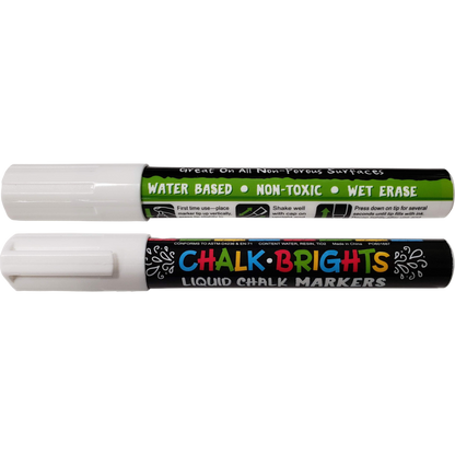 Chalk Brights White Liquid Chalk Markers 2-Pack