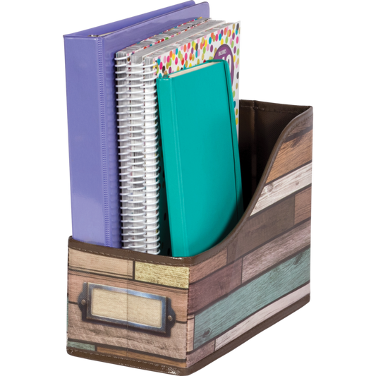 Reclaimed Wood Book Bin