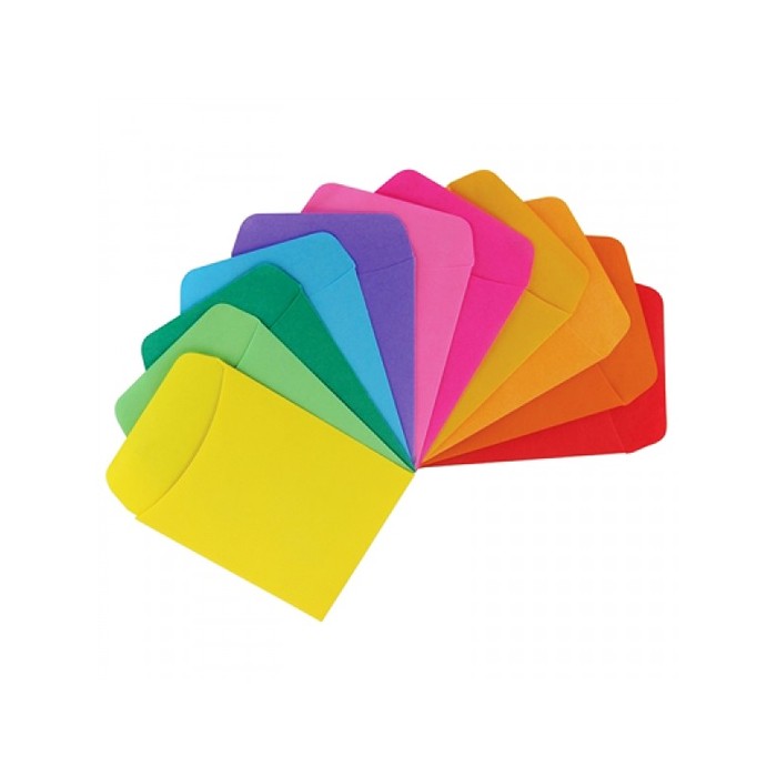 Library Pockets Assorted Colors (30 count)