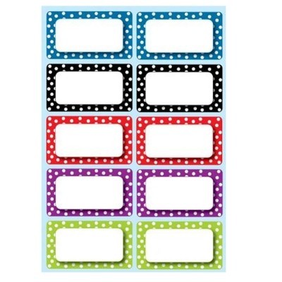 Color Dots Magnetic Name Plates