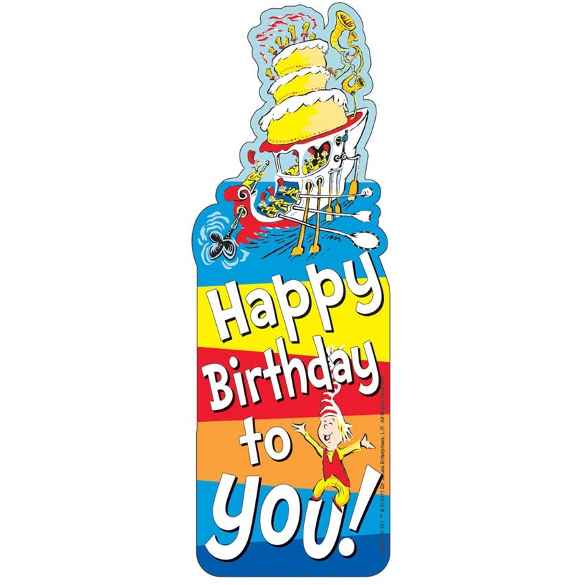 Dr. Seuss™ Happy Birthday Bookmarks