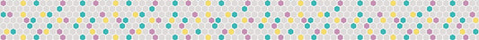 Colorful Hexagons Straight Border