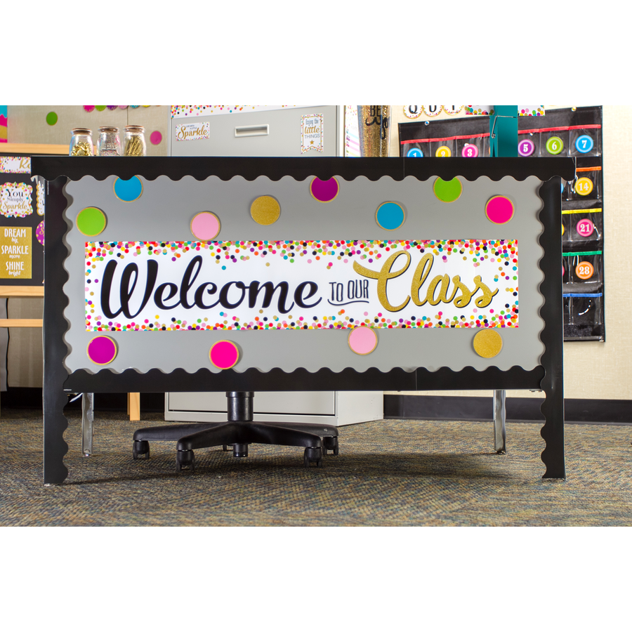 Confetti Welcome to Our Class Banner
