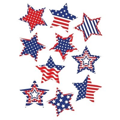 Patriotic Stars Cut Outs