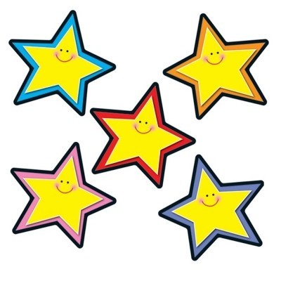 Colorful Stars Cut Outs