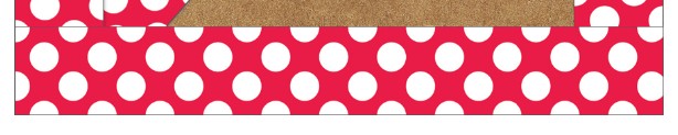 Red with Polka Dots Border