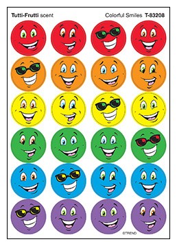 Colorful Smiles Stinky Stickers