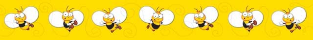 Buzz-Worthy Bees Straight Border