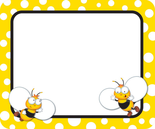 Buzz-Worthy Bees Name Tags