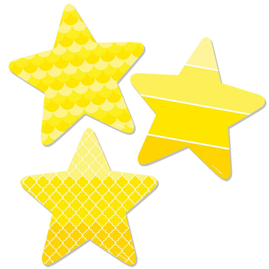 Painted Palette Stars 6" Designer Cut-Outs