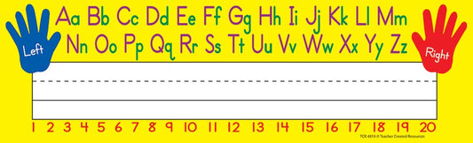 Left/Right Alphabet Name Plates