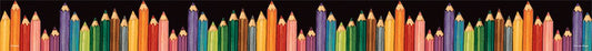 Colored Pencils Straight Border Trim