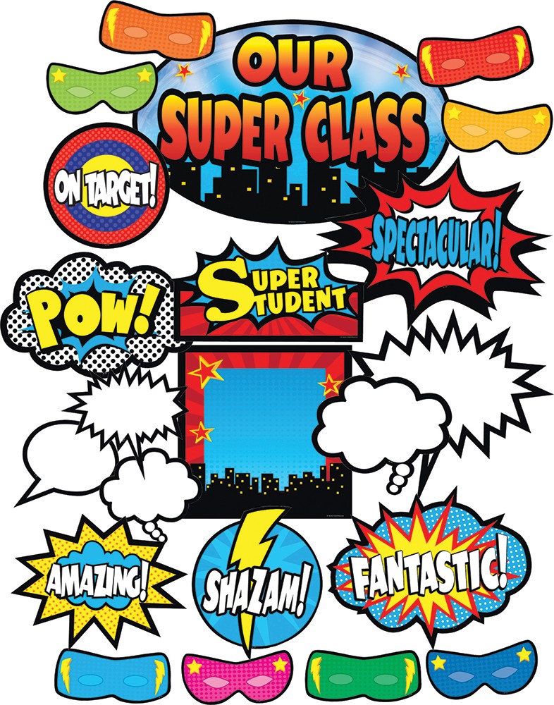 Superhero Bulletin Board Set