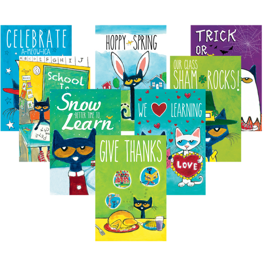 Pete the Cat Holiday and Seasonal Poster Set