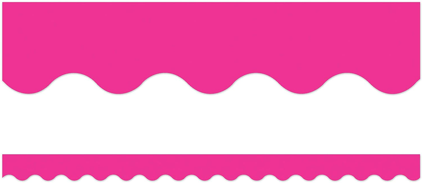 Teacher Created Resources Hot Pink Scalloped Border Trim