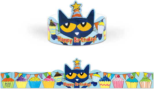 Pete the Cat¨ Happy Birthday Crowns