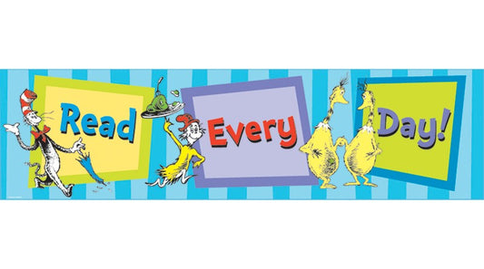 Dr. Seuss Read Every Day Classroom Banner