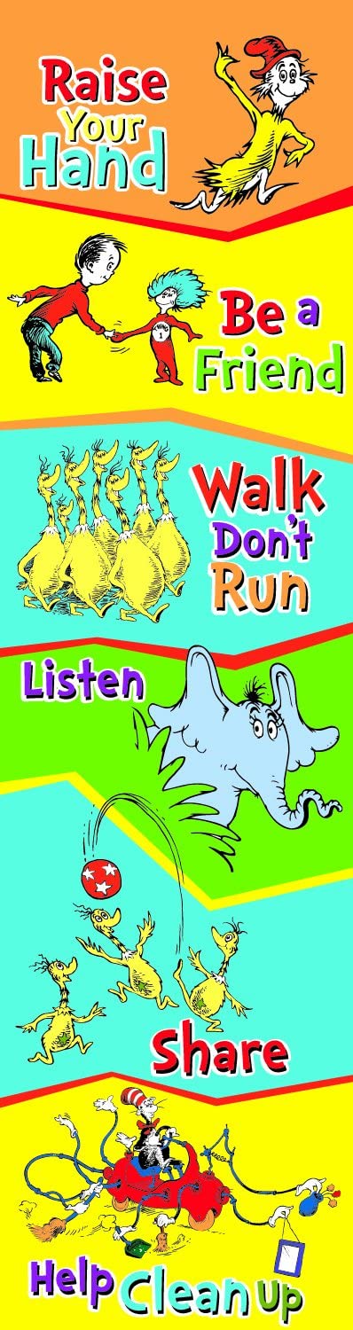 Dr. Seuss Back to School Classroom Rules Poster Door Decoration