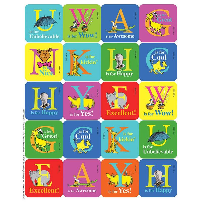 Dr. Seuss ABC Theme Stickers
