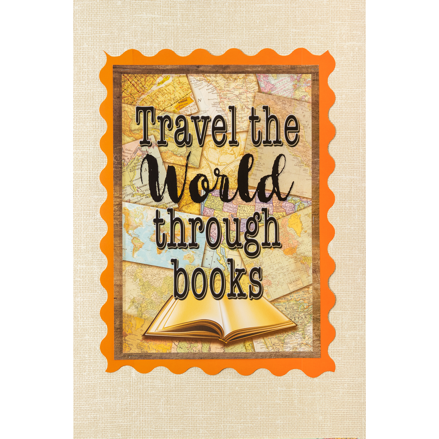 Travel the World Through Books Positive Poster
