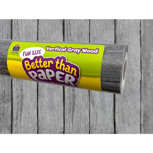 Fun Size Vertical Gray Wood Better Than Paper® Bulletin Board Roll