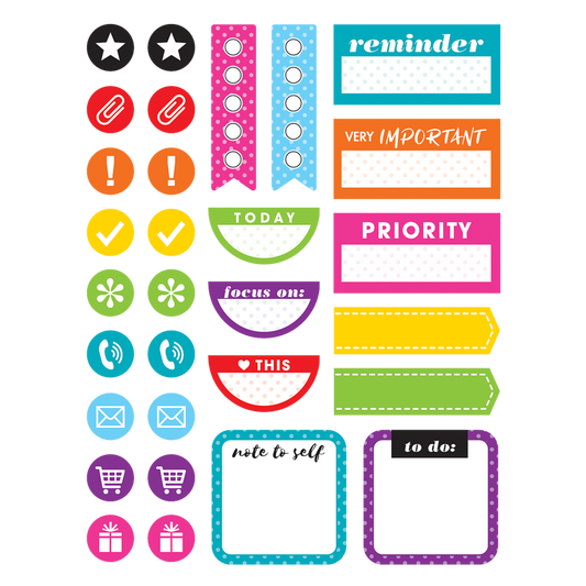 Colorful Planner Stickers