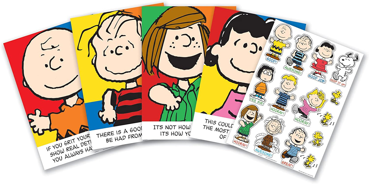 Peanuts Motivational Phrases Bulletin Board Set