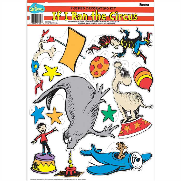 Dr. Seuss™ If I Ran the Circus 2-Sided Deco Kit