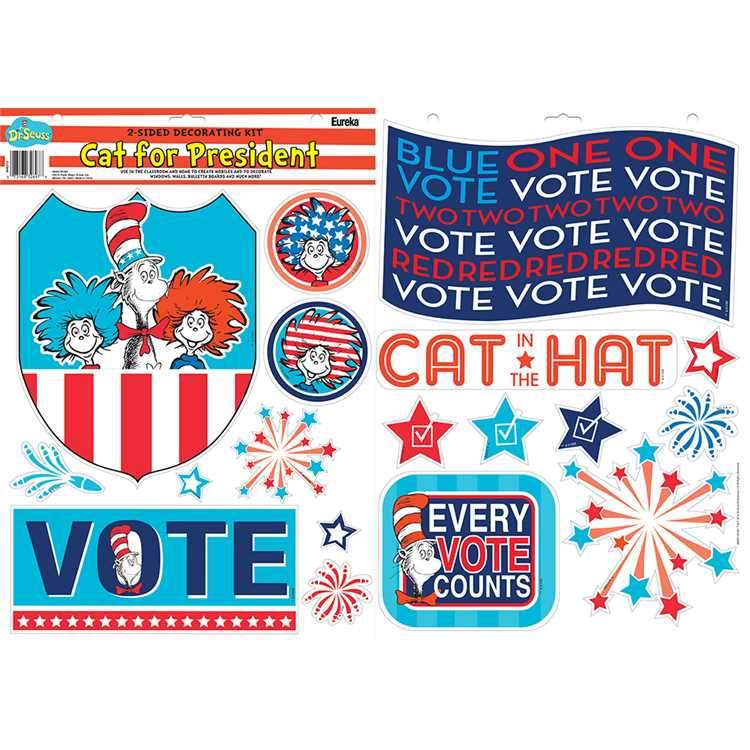 Cat in the Hat™ for President 2-Sided Deco Kit