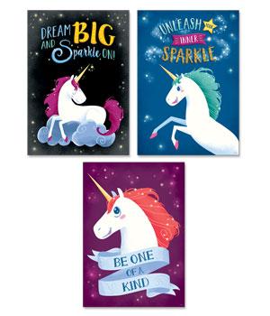 Unicorns Inspire U Poster 3-Pack