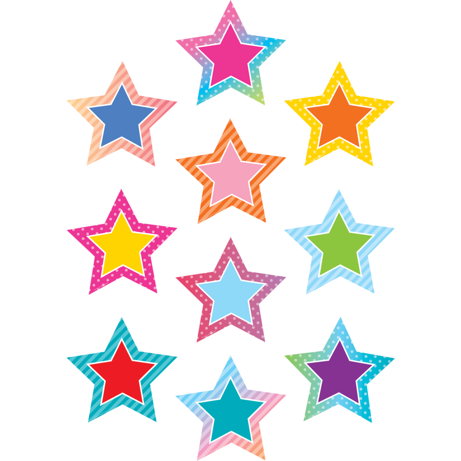 Colorful Vibes Stars Accents