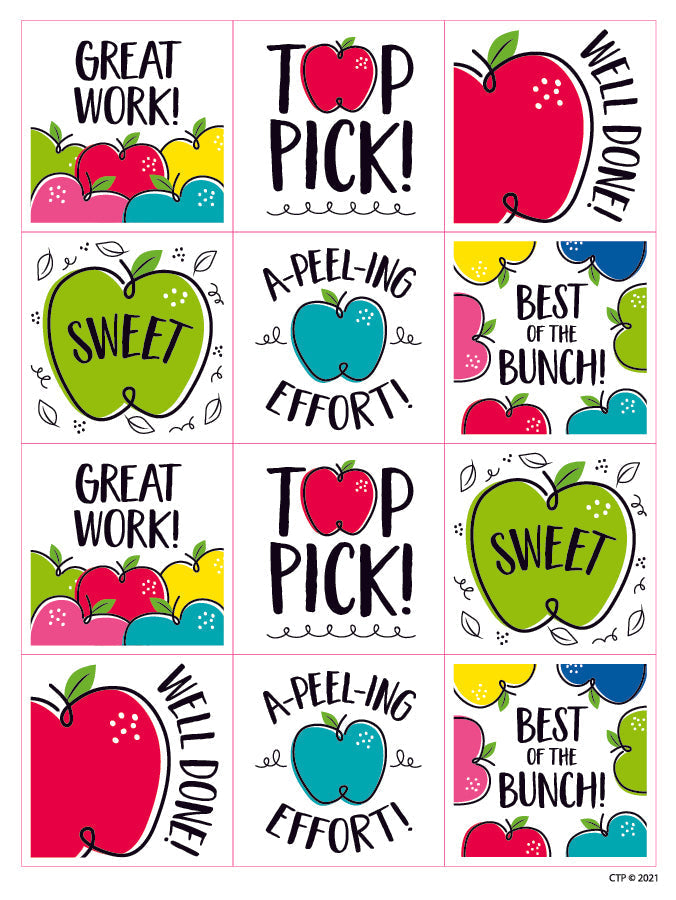 Doodle Apple Stickers (Core Decor)