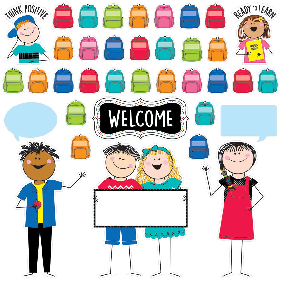 All Are Welcome Bulletin Board Set (Stick Kids)