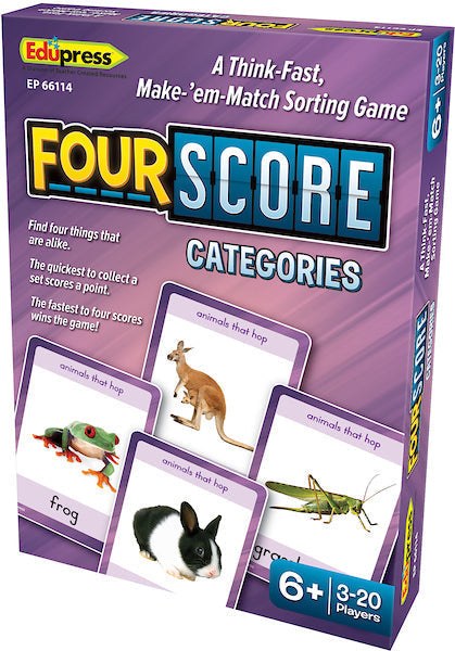 Four Score: Categories Card Game