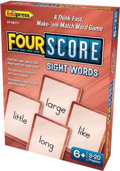 Four Score: Word Families Card Game