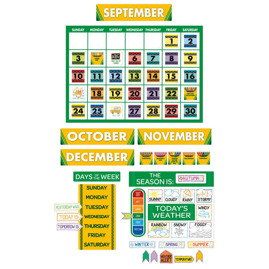 Crayola® Calendar Bulletin Board Sets